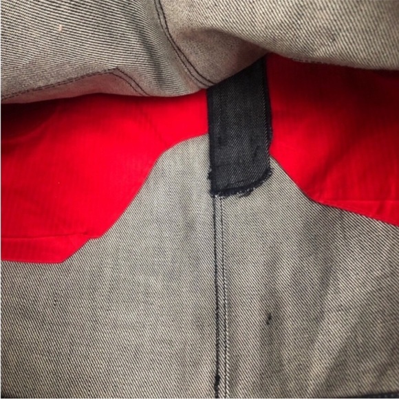 FENDI] Blue Raw Denim Tan Hand stitches Jean Mini Skirt - Picture 15 of 15